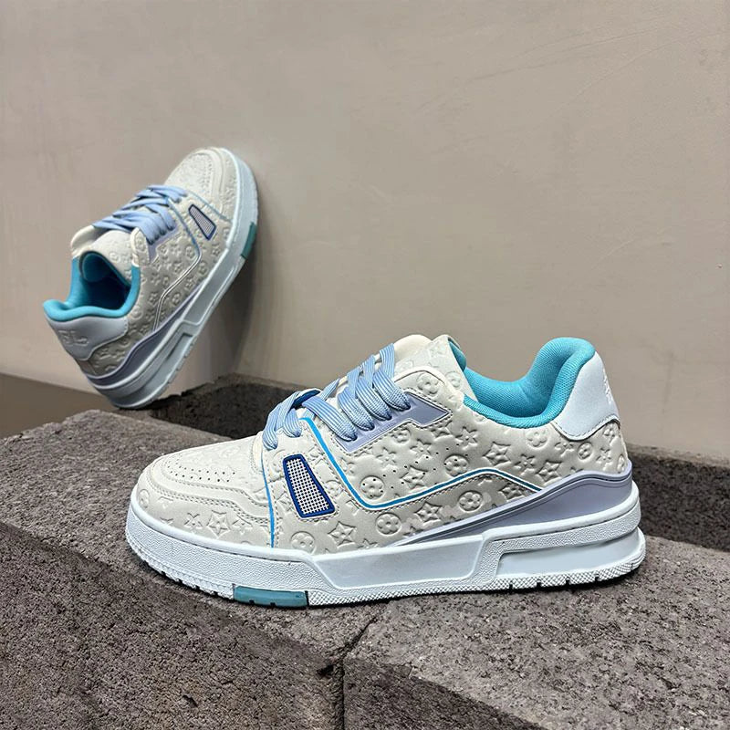 Luxury Designer Men's Sporty Casual Lace-up Sneakers Top Fashion Trend Board Shoes Breathable Comfort Flat Non-Slip