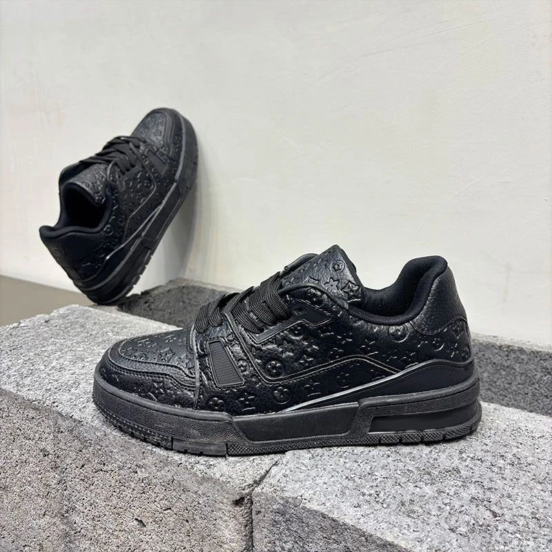 Luxury Designer Men's Sporty Casual Lace-up Sneakers Top Fashion Trend Board Shoes Breathable Comfort Flat Non-Slip