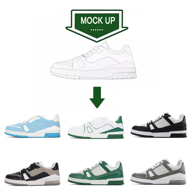 Top-tier luxury designer skateboard shoes men's casual sports field training Court Couple walking Basketball running Sneakers