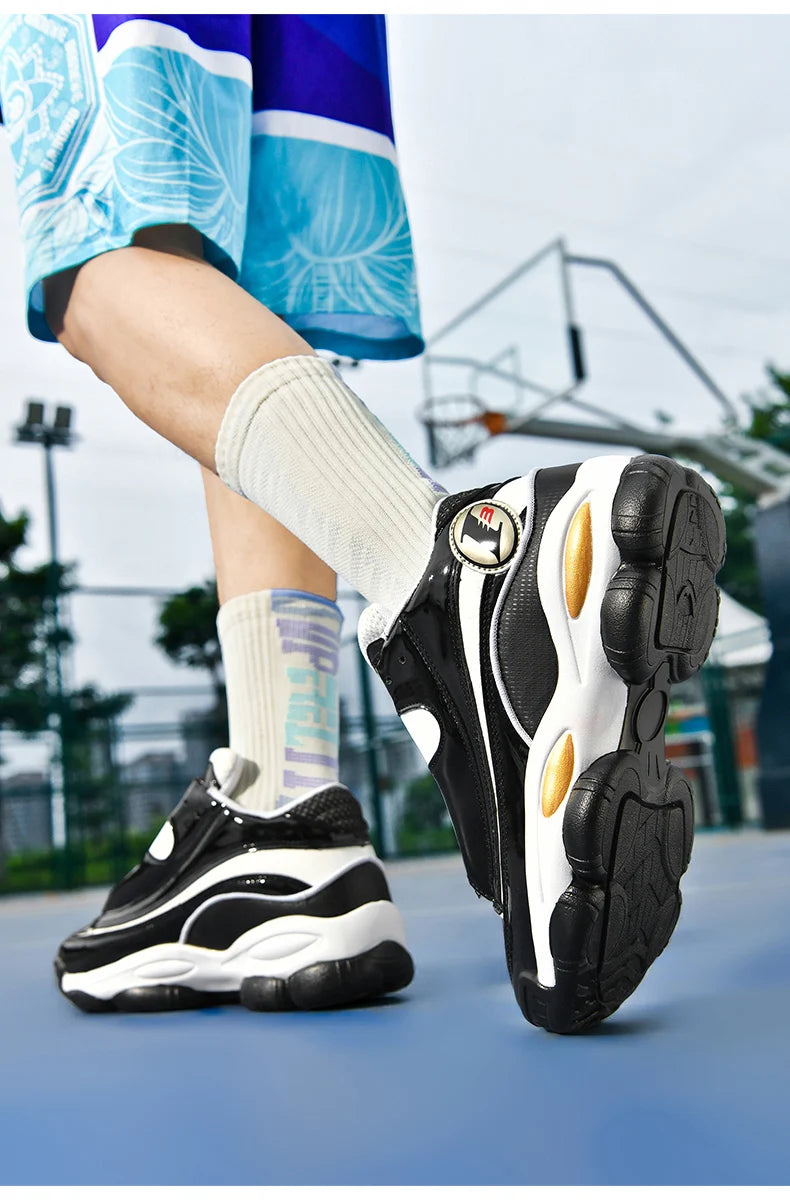 High Quality Men's Basketball Shoes Autumn Leather Sports Shoes Outdoor Platform Professional Basketball Boots Men Traning Shoes