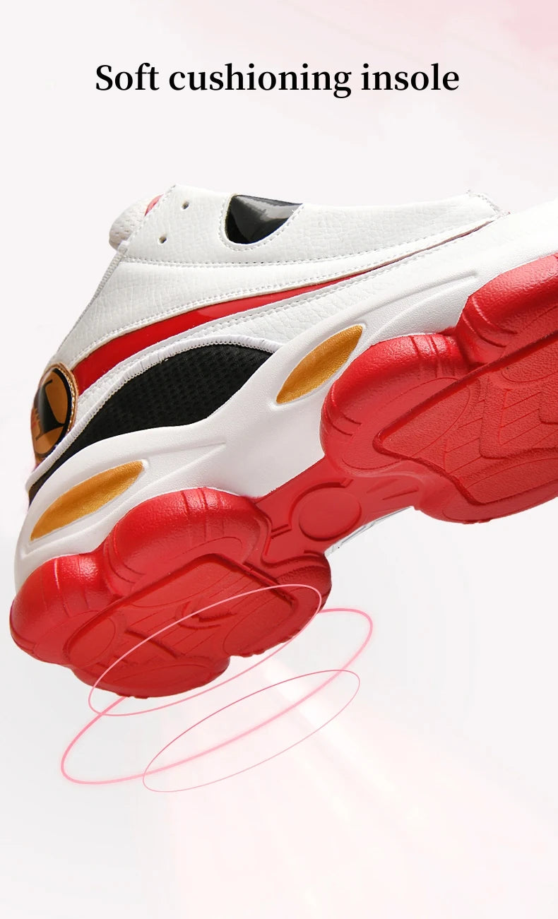 High Quality Men's Basketball Shoes Autumn Leather Sports Shoes Outdoor Platform Professional Basketball Boots Men Traning Shoes