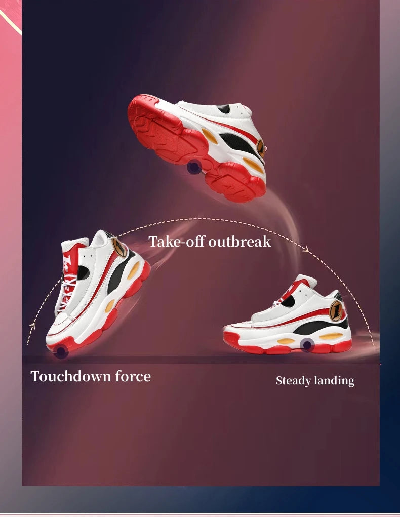 High Quality Men's Basketball Shoes Autumn Leather Sports Shoes Outdoor Platform Professional Basketball Boots Men Traning Shoes