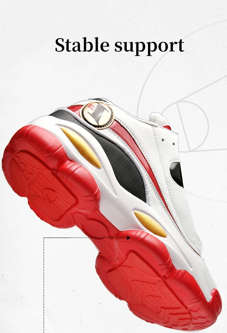 High Quality Men's Basketball Shoes Autumn Leather Sports Shoes Outdoor Platform Professional Basketball Boots Men Traning Shoes