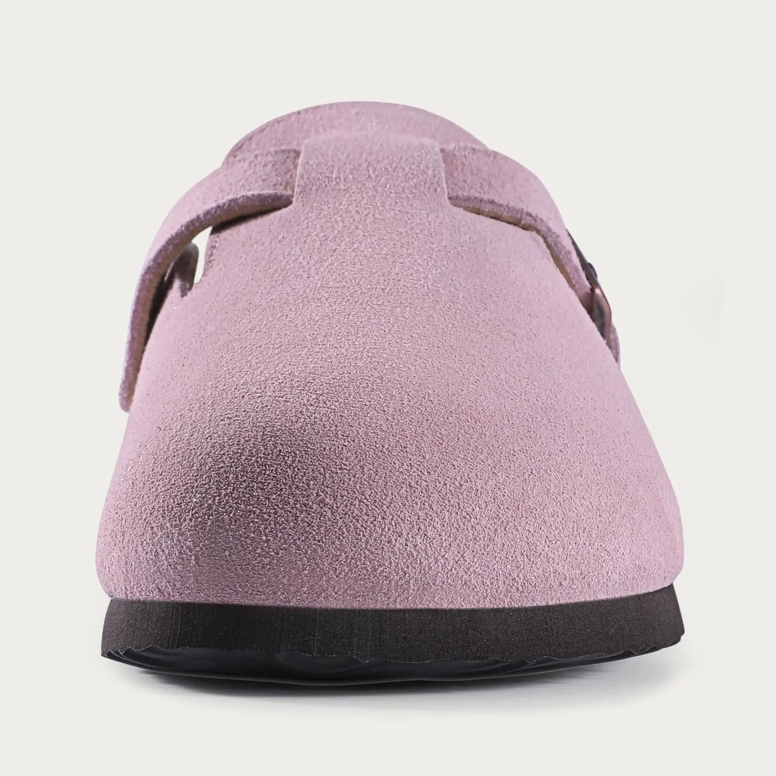 Kidmi New Genuine Suede Clogs for Women Men Clogs Soft Cork Footbed Mules Comfort Potato Shoes with Arch Support Beach Sandals