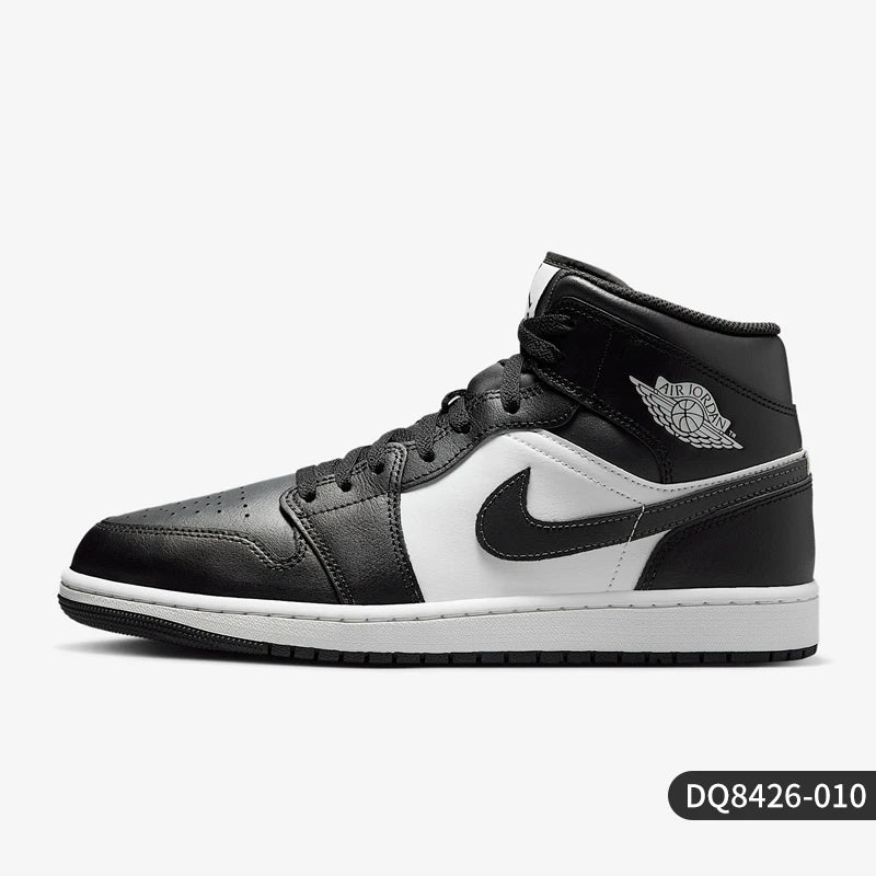 Nike Official Genuine Air Jordan 1 Mid Men's High-Top Sports Shoes DQ8426-010