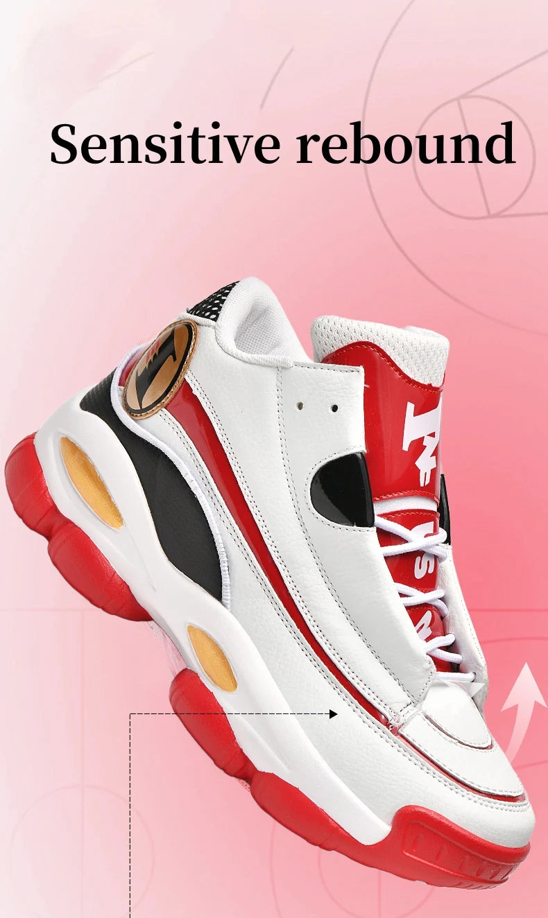 High Quality Men's Basketball Shoes Autumn Leather Sports Shoes Outdoor Platform Professional Basketball Boots Men Traning Shoes