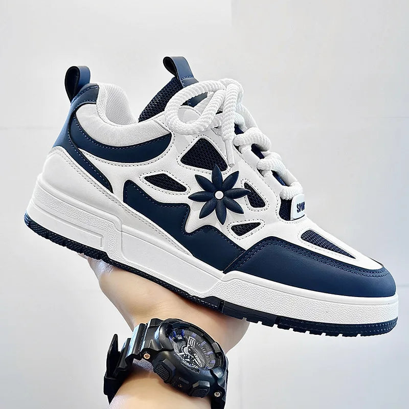 Fashion Mens Shoes Trend Street Skateboard Shoes Man Luxury Brand Training Sneakers Mesh Breathable Casual Shoes Tenis Masculino