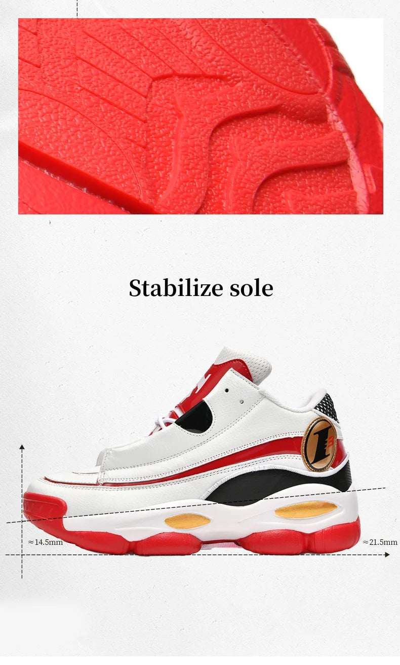 High Quality Men's Basketball Shoes Autumn Leather Sports Shoes Outdoor Platform Professional Basketball Boots Men Traning Shoes