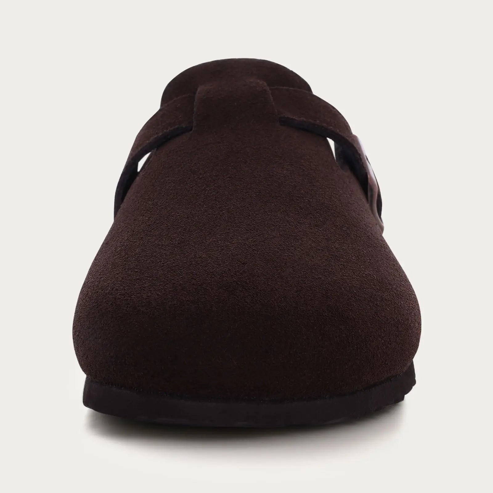 Kidmi New Genuine Suede Clogs for Women Men Clogs Soft Cork Footbed Mules Comfort Potato Shoes with Arch Support Beach Sandals