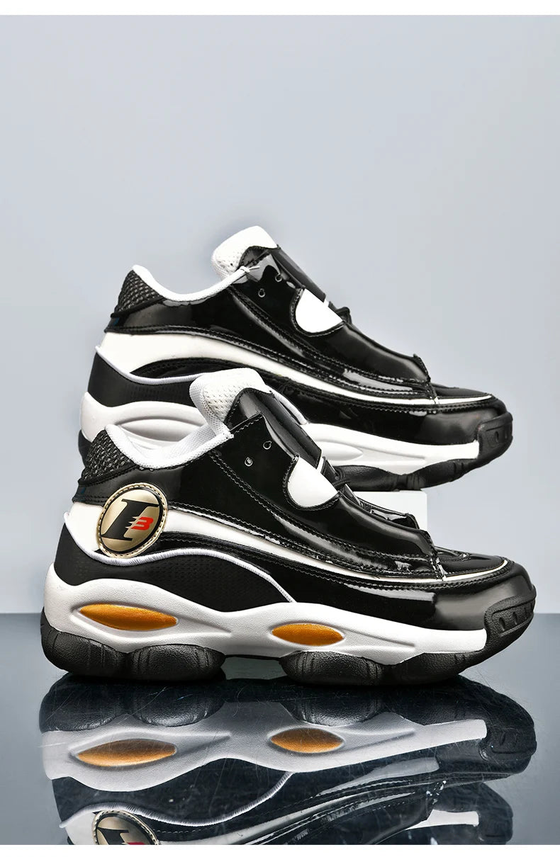 High Quality Men's Basketball Shoes Autumn Leather Sports Shoes Outdoor Platform Professional Basketball Boots Men Traning Shoes